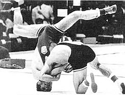 Simić vs Kormanik 1968 Olimpiyatları Gürcü pulu crop.jpg