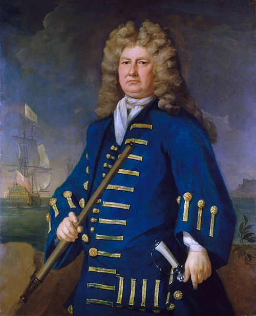 Sir Cloudesley Shovell (1650–1707). Oil painting by Michael Dahl