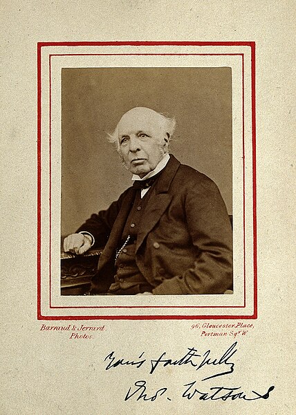 File:Sir Thomas Watson, 1st Baronet. Photograph by Barraud & Jerrard. Wellcome V0028376.jpg