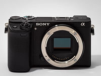 Sony Alpha ILCE-6300 APS-C-frame camera without body cap