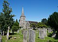 Southwest view of the Church of St Nicholas, Chislehurst. [757]