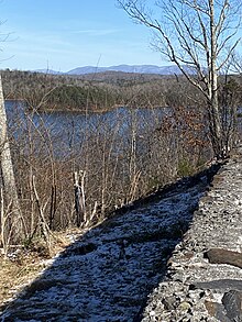 Snow-capped Stover Mountain view from Carters