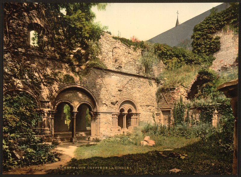 File:St. Bavon Abbey, the Virgin's Crypt, Ghent, Belgium-LCCN2001697937.tif
