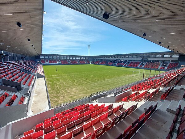 Čukarički play their European matches at the newly-opened Dubočica Stadium in Leskovac.