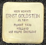 Stolperstein für Ernst Goldstein