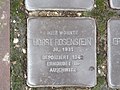 der Stolperstein für Horst Rosenstein vor dem Haus Josef-Kohlschein-Straße 30 in Warburg