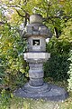 Stone lantern at Hōkoku, a Shinto shrine in Chuo-ku.