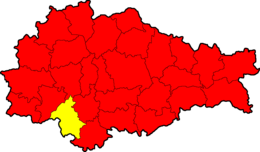 District de Sudžanskij - Carte