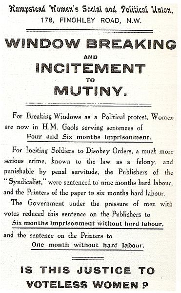 A handbill complaining about sexual discrimination during the movement.