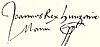 Szapolyai János signature.jpg