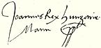 Ján I., podpis (z wikidata)