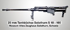 Ста 18 8. Противотанковое ружье Solothurn s-18 100. ПТР Solothurn s18-1000. Solothurn s18-100 ПТР. Солотурн 20 мм ПТР.