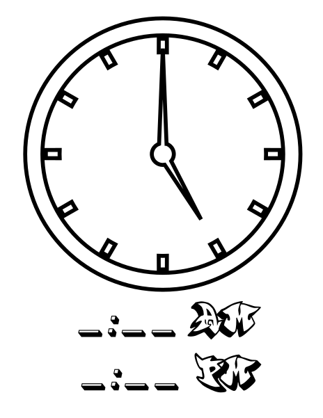 Download File Tell Time Clock Hr 05 At Coloring Pages For Kids Boys Dotcom Svg Wikimedia Commons