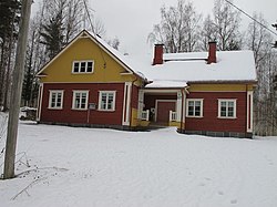 Tervaniemen työväentalo tammikuussa 2018.