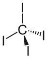 Deutsch: Struktur von Tetraiodmethan English: Structure of carbon tetraiodide