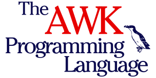 <span class="mw-page-title-main">AWK</span> Data-driven programming language made by Alfred Aho, Peter Weinberger and Brian Kernighan