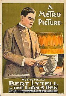 <i>The Lions Den</i> (1919 film) 1919 film by George D. Baker