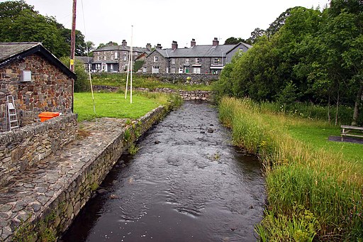 The River Merddwr in Pentrefoelas - geograph.org.uk - 2111665