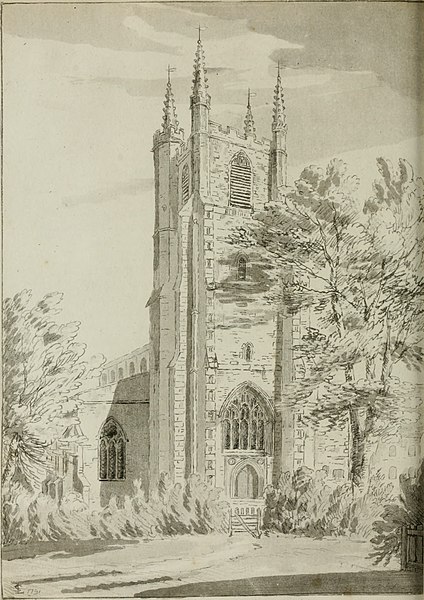 The west tower in 1792
