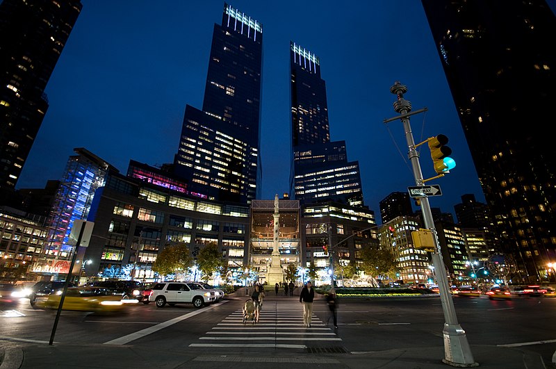 File:Time Warner Center and CC.jpg