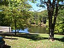 Thumbnail image of a fishing lake at Tomlinson Run State Park