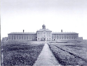 The Toronto Central Prison for men circa 1873 Toronto Central Prison.png