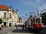 Historischer Triebwagen 8 der Straßenbahn Osijek