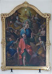 Tableau "14 Saints intercesseurs" (XVIIIe)