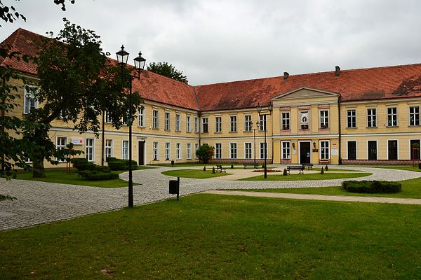 Palace in Trzebiatów, former home of the Polish writer Maria Wirtemberska