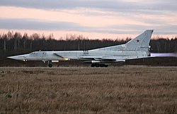 Onnettomuuskoneen kaltainen Tu-22M3.