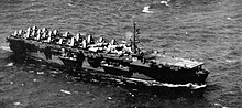 Saidor in the Pacific in 1946 USS Saidor (CVE-117) underway in the Pacific Ocean, circa in 1946.jpg