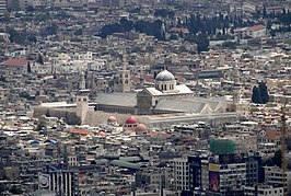 Centrum van Damascus met de Grote Moskee