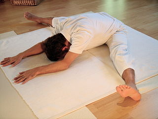 Upaviṣṭa Koṇāsana Seated forward bending posture in modern yoga