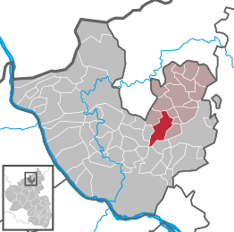 Kaart van Urbach (Westerwald)