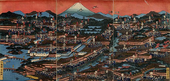 Machi bikeshi in Edo; Utagawa Yoshitsuna [ja]