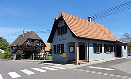 Het stadhuis in Uttenhoffen