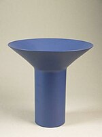 Vase with as met funnel-shaped collar, 1992