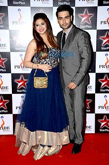 Vahbbiz Dorabjee with her ex-husband Vivian Dsena Vahbbiz Dorabjee and Vivian Dsena at Pride Gallantry Awards by Maharashtra Police.jpg