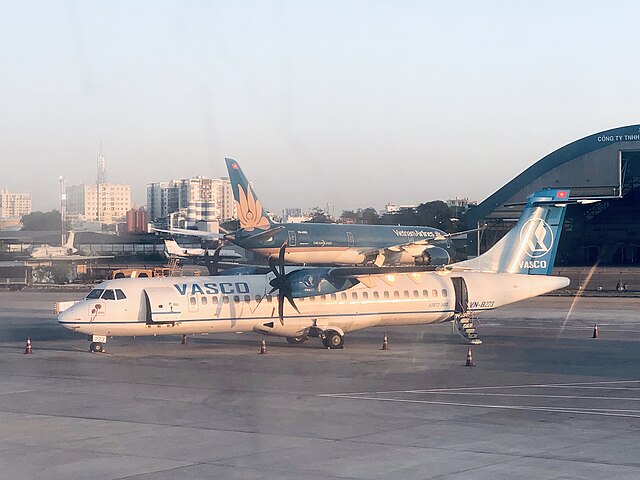 A VASCO ATR 72-500 at Tan Son Nhat International Airport