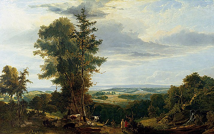 George Vincent, A distant view of Pevensey Bay, the landing place of King William the Conqueror (1820), Norfolk Museums Collections