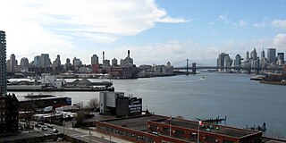 Wallabout Bay Bay in Brooklyn, New York