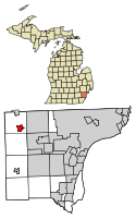 Location in Wayne County the state of Michigan