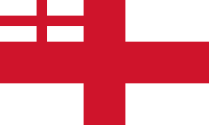 白舰队的船旗 1702-1707年