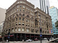 The Wilson Building at Main and Ervay Streets in downtown Dallas housed Titche-Goettinger between 1904 and 1929. Today it is a luxury-apartment building. Wilson Building Dallas.jpg