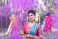 Women celebrating Holi-Spring festival