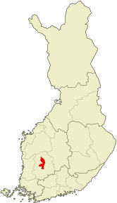Poziția localității Ylöjärvi
