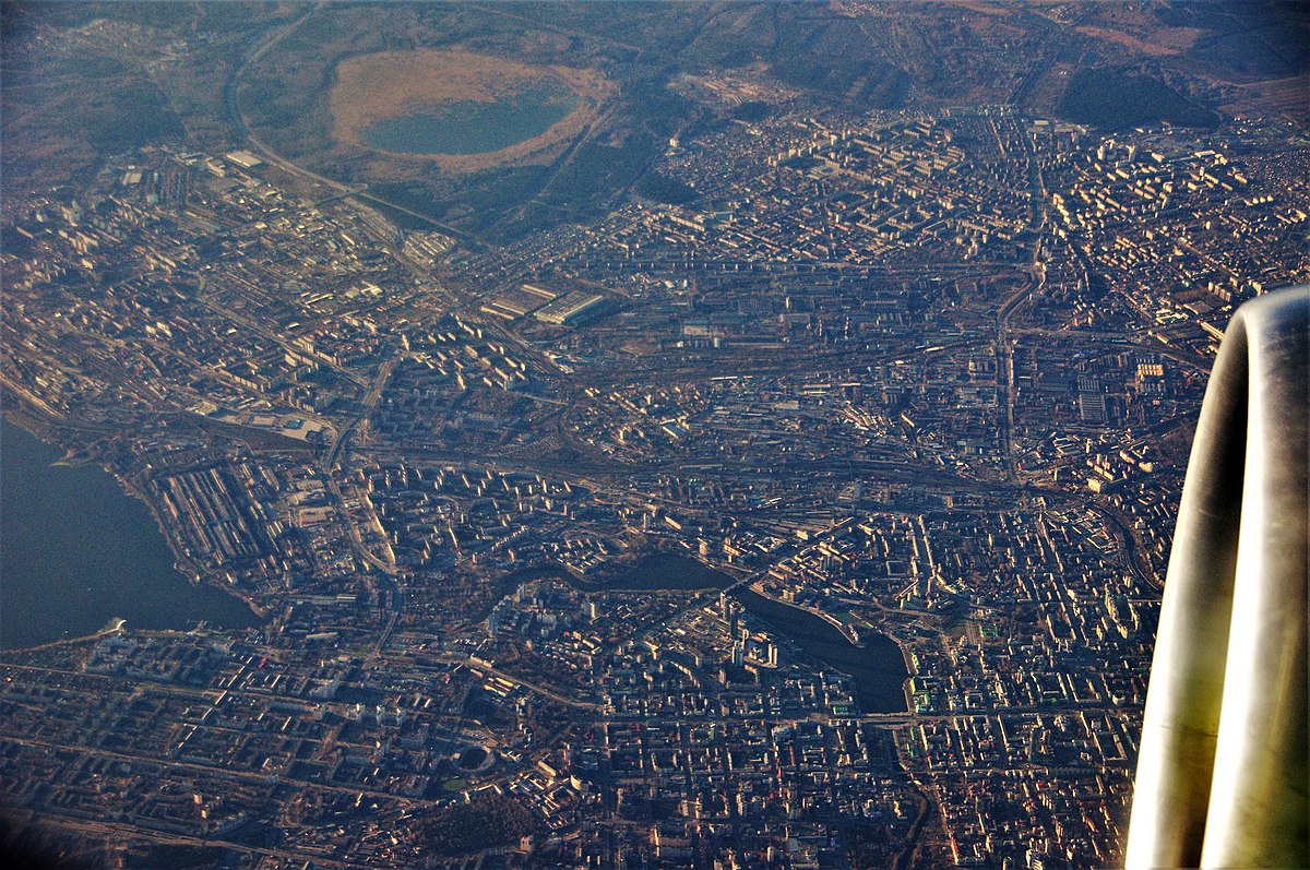 Екатеринбург вид с самолета