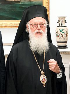 Anastasios of Albania Primate of Orthodox Autocephalous Church of Albania, Member of Academy of Athens, President of WCC - World Council of Churches, Honorary President of Religions for Peace