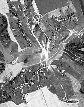 Спутниковая съёмка села Бывалино. 1972 год