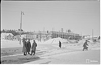 Строительство нового здания станции. 04 марта 1942 г.